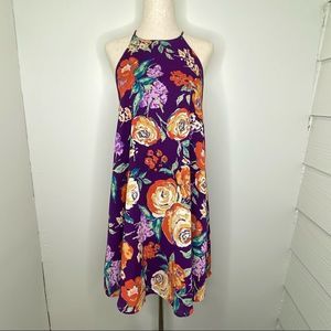 Everly Purple Floral Mini Dress